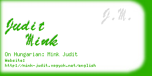 judit mink business card